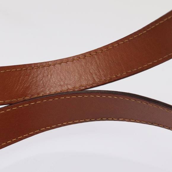 CELINE Macadam Canvas Hand Bag Beige Gold Auth 86426 - Picture 14 of 16